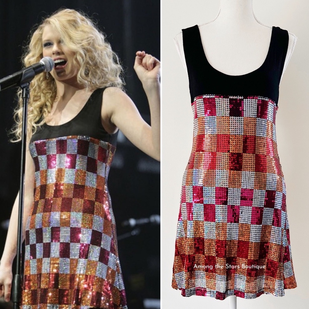 Extremely Rare Sequin Mini Dress ASO Taylor Swift During 2008 Live Performance